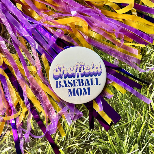 Sheffield Retro Baseball Parent Button