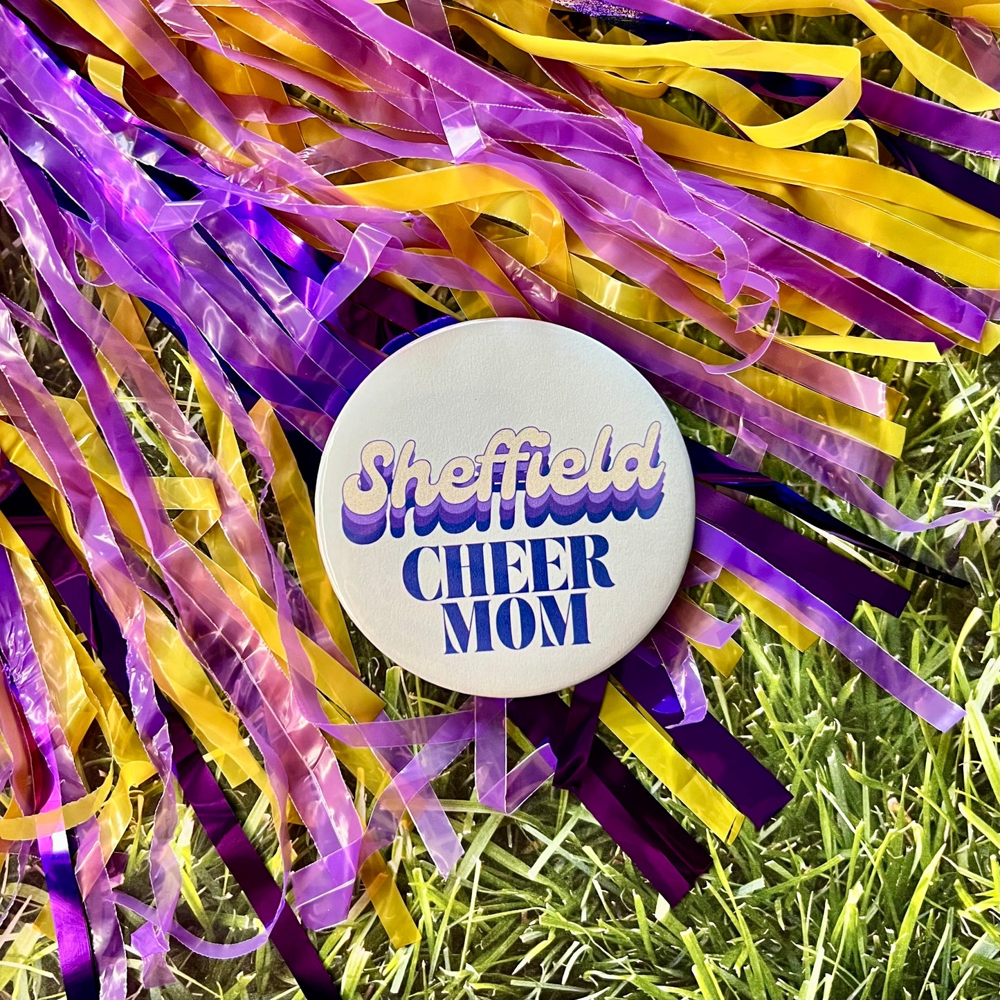 Sheffield Retro Cheer Parent Button