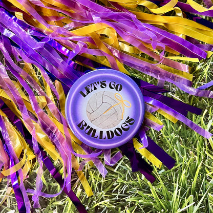 Let's Go Bulldogs Glow Button
