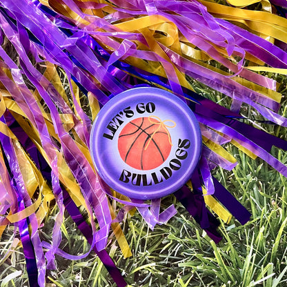 Let's Go Bulldogs Glow Button
