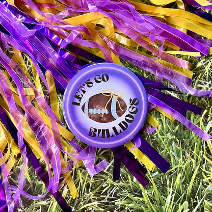 Let's Go Bulldogs Glow Button