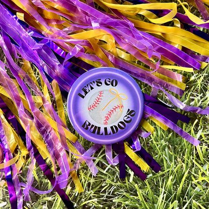 Let's Go Bulldogs Glow Button