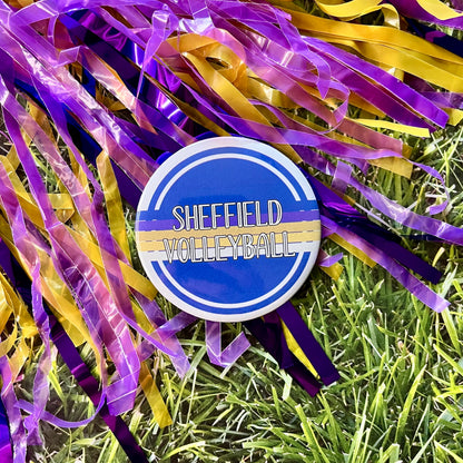 Sheffield Retro Stripe Button
