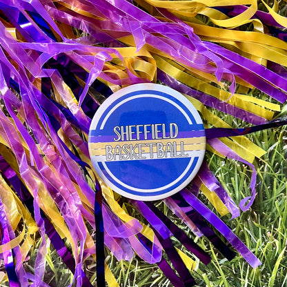 Sheffield Retro Stripe Button