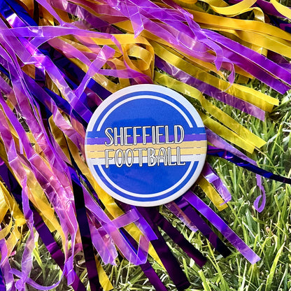 Sheffield Retro Stripe Button