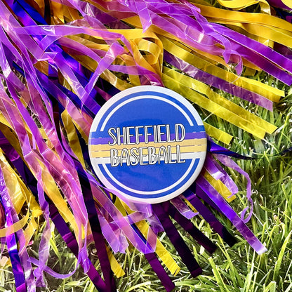 Sheffield Retro Stripe Button