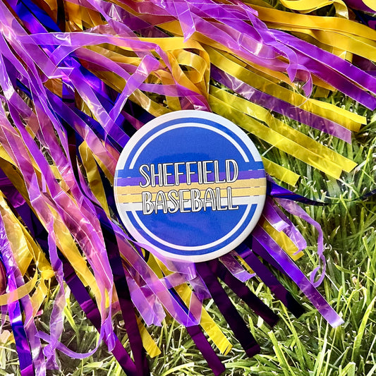 Sheffield Retro Stripe Button