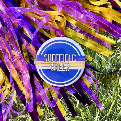Sheffield Retro Stripe Button