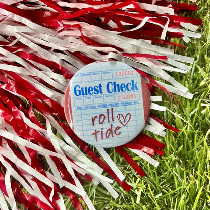 Roll Tide Guest Check Button