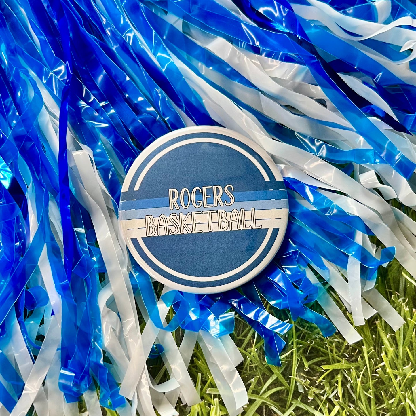 Rogers Retro Stripe Button