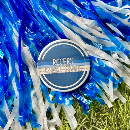 Rogers Retro Stripe Button