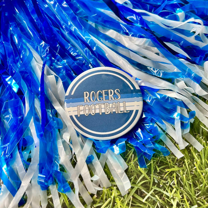 Rogers Retro Stripe Button