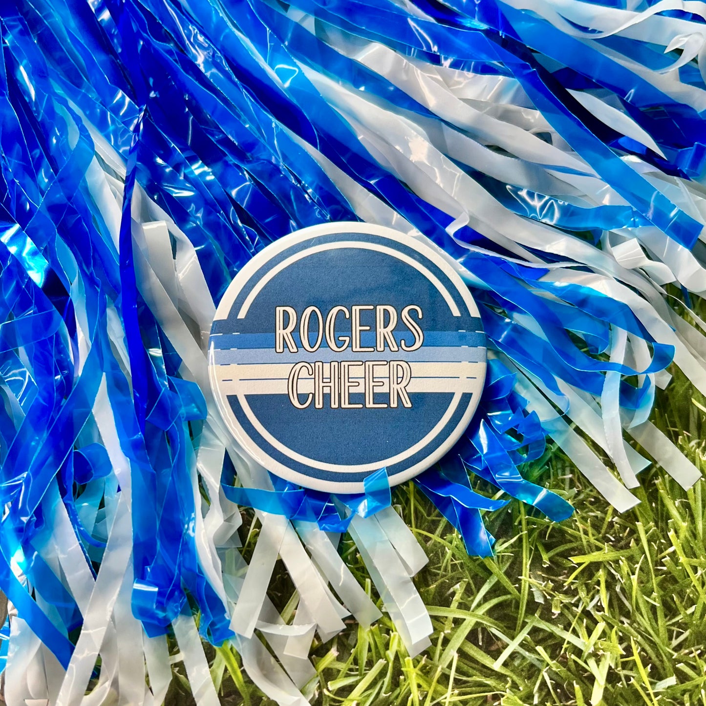 Rogers Retro Stripe Button