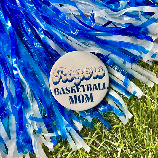 Rogers Retro Basketball Parents Button