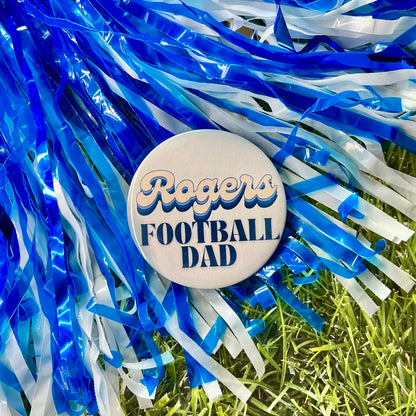 Rogers Retro Football Parents Button