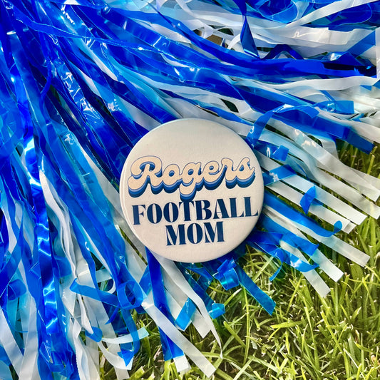 Rogers Retro Football Parents Button