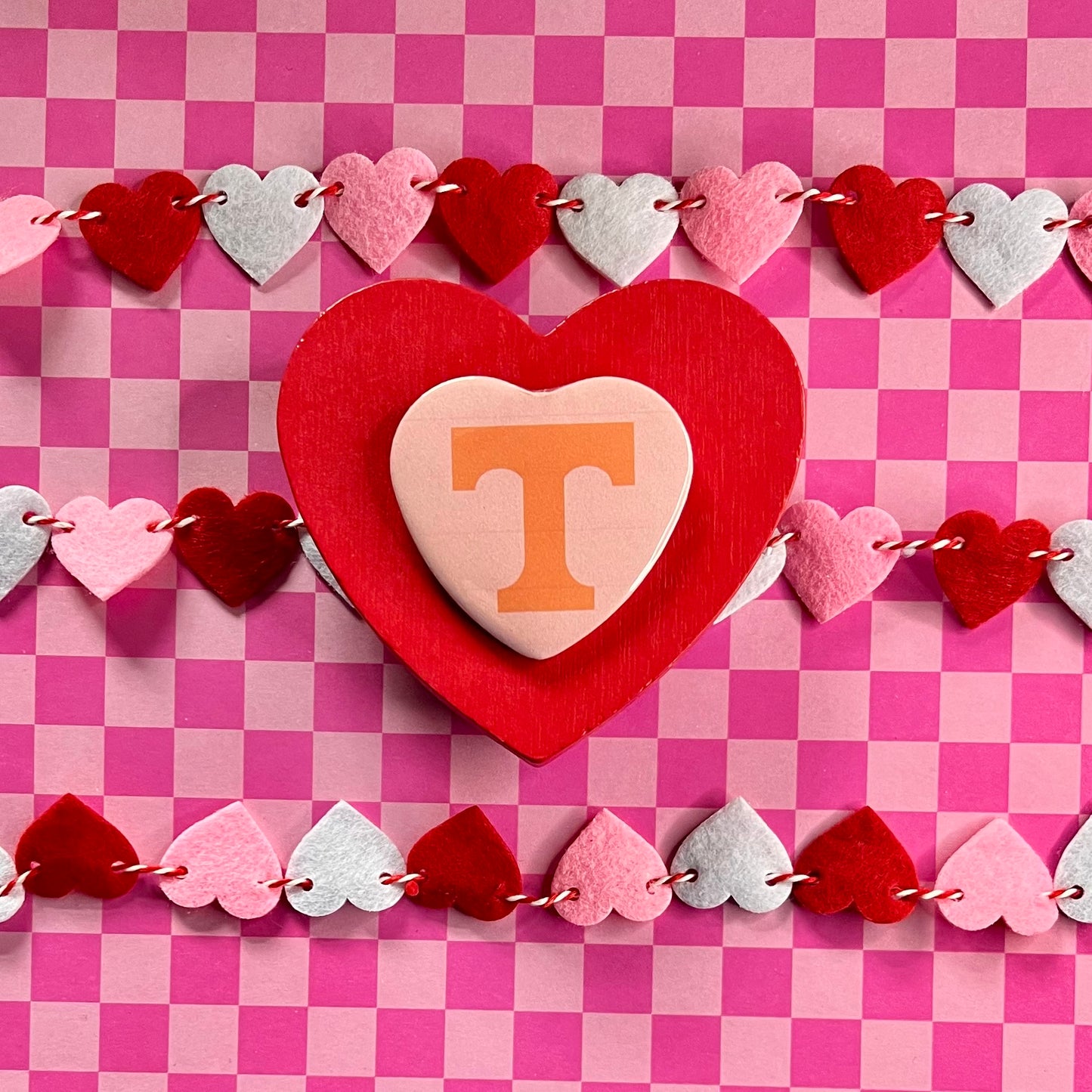 Tennessee Vols Logo Heart Button