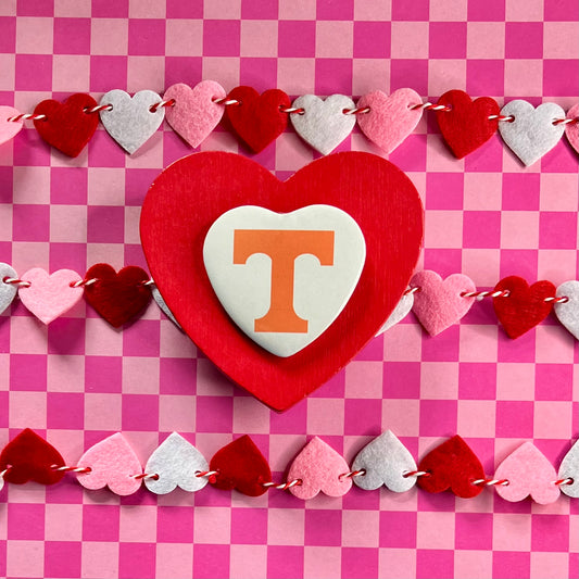 Tennessee Vols Logo Heart Button