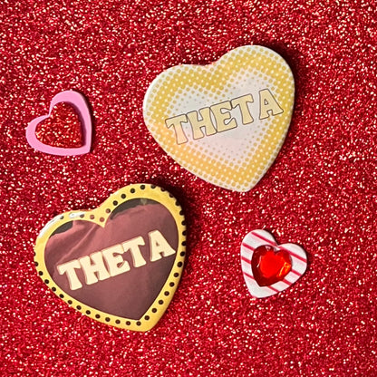 Theta Heart Buttons