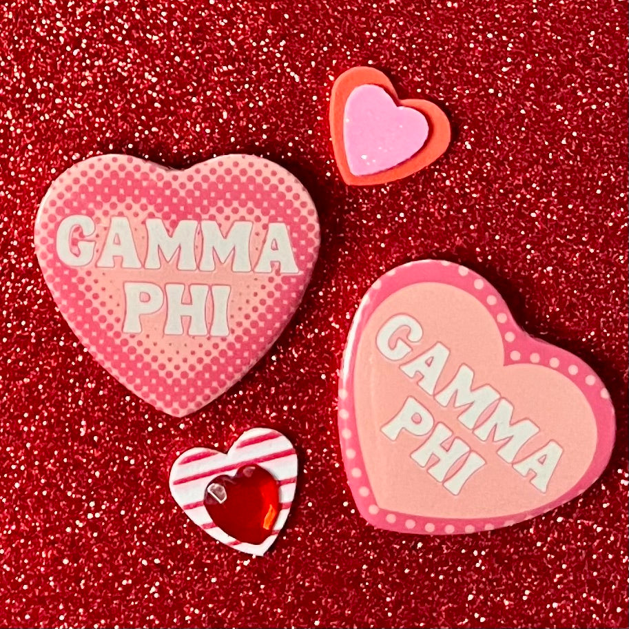Gamma Phi Heart Button