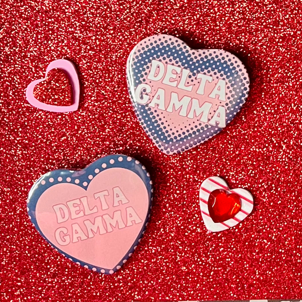 Delta Gamma Heart Button