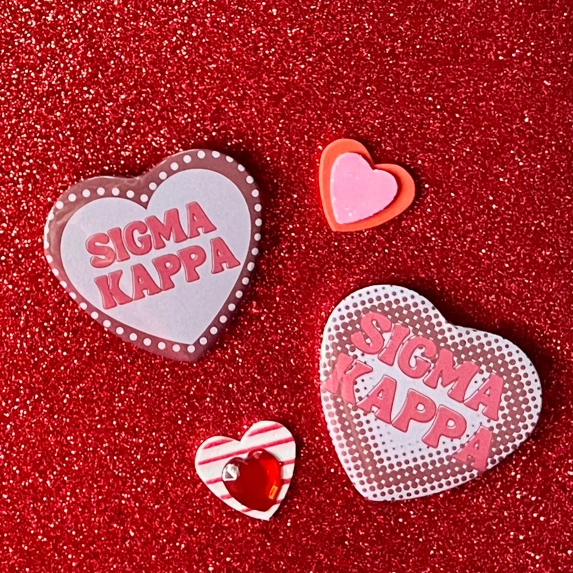 Sigma Kappa Heart Button