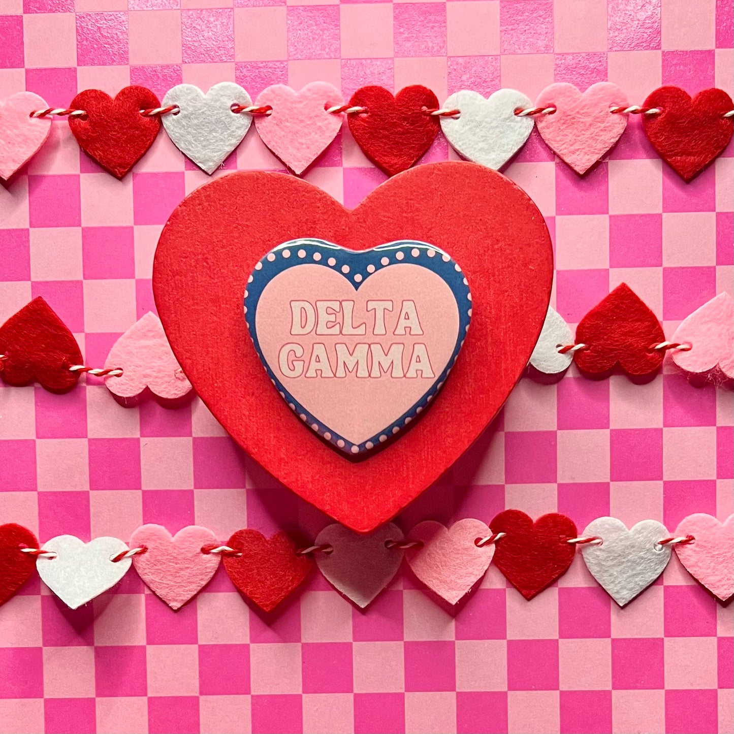 Delta Gamma Heart Button