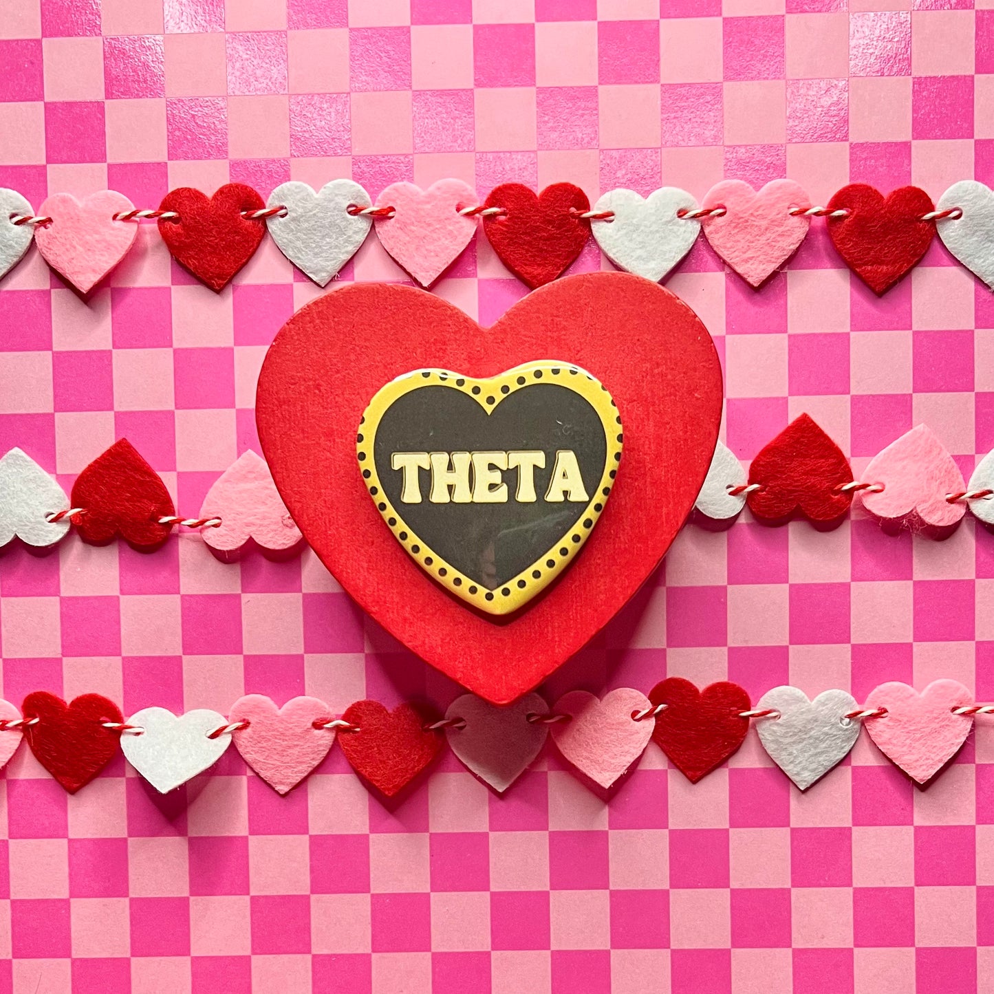 Theta Heart Buttons