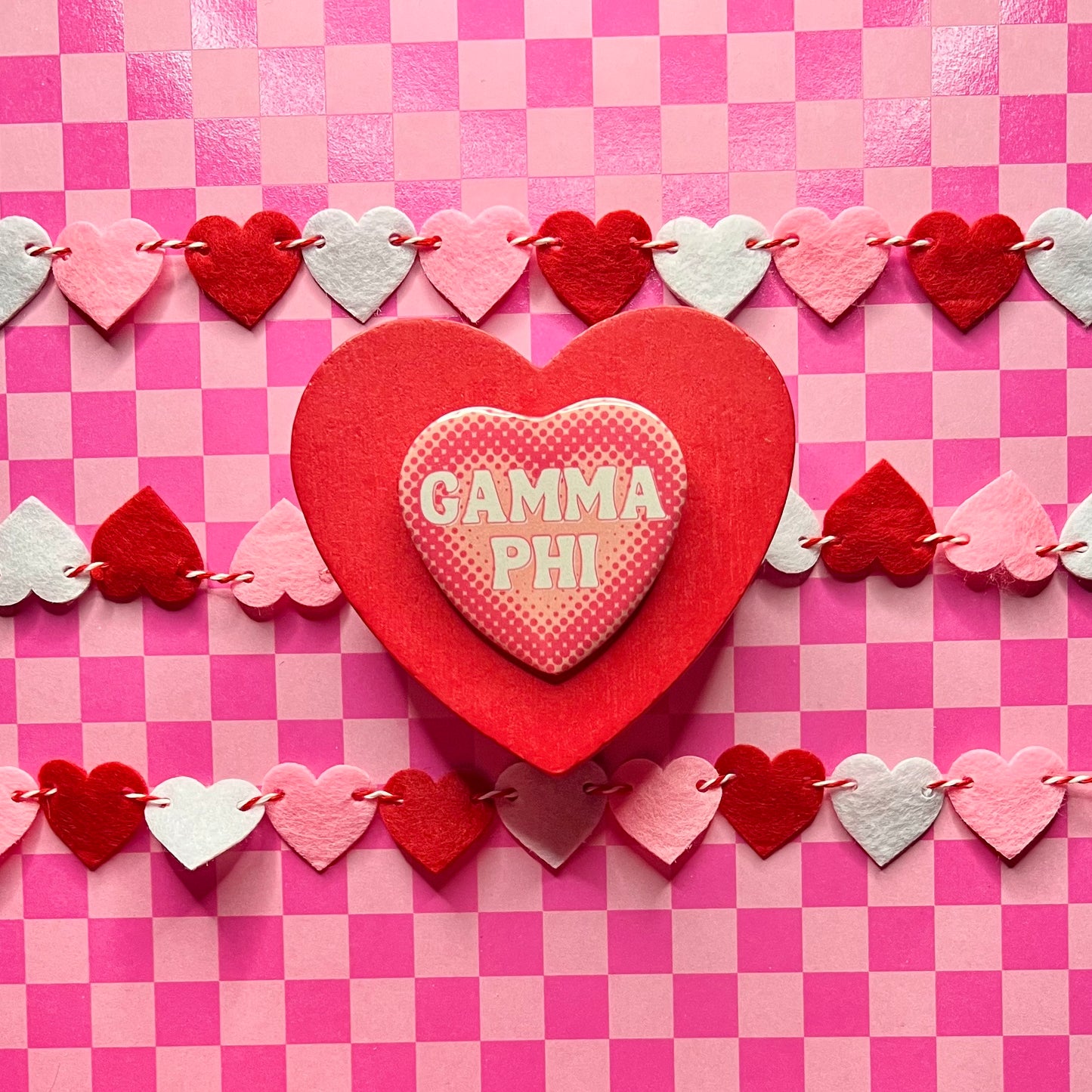 Gamma Phi Heart Button