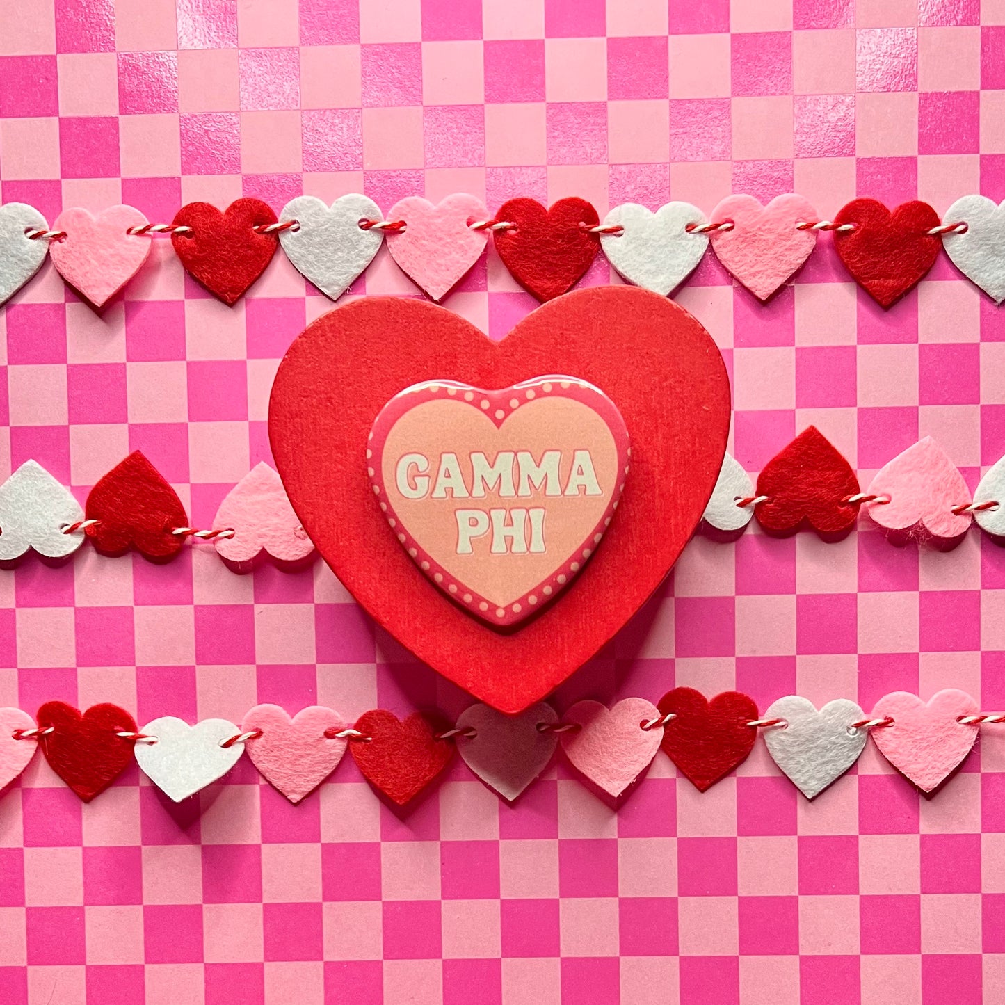 Gamma Phi Heart Button