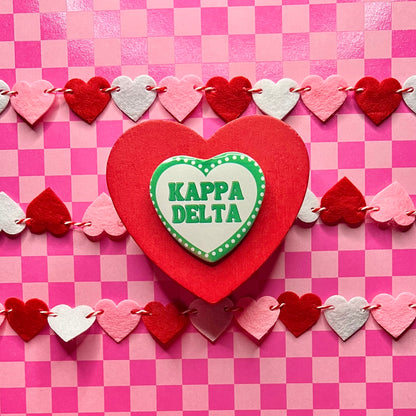 Kappa Delta Heart Button