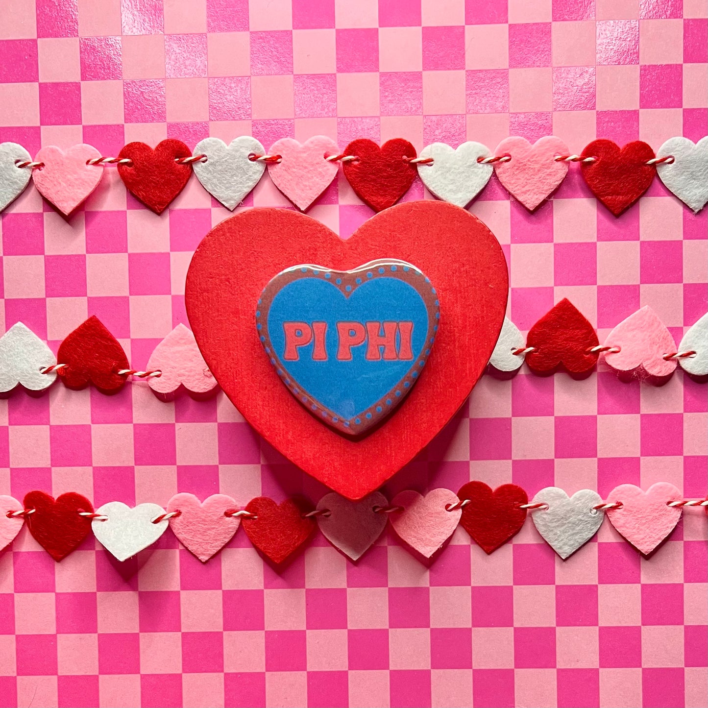 Pi Phi Heart Button