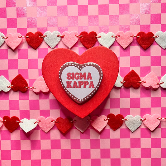 Sigma Kappa Heart Button