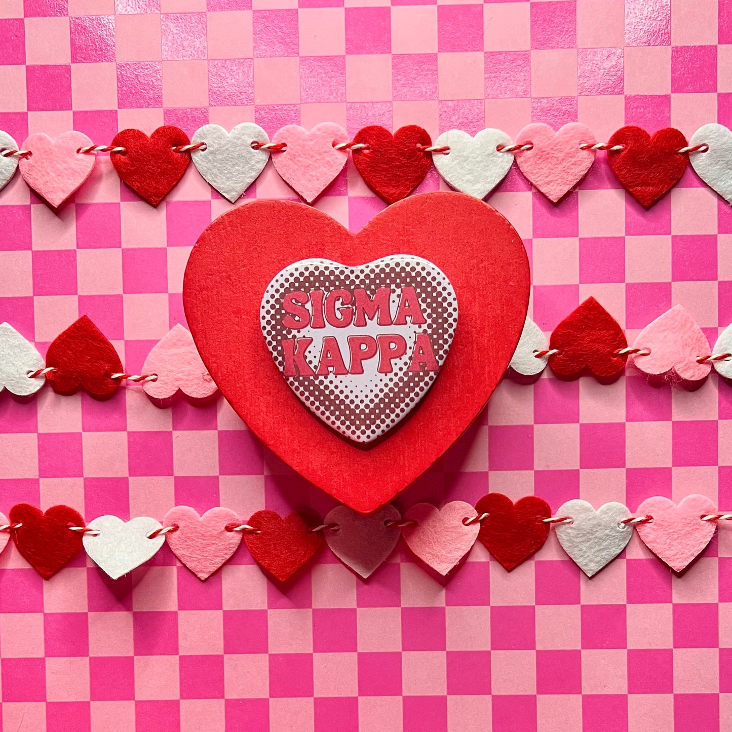 Sigma Kappa Heart Button