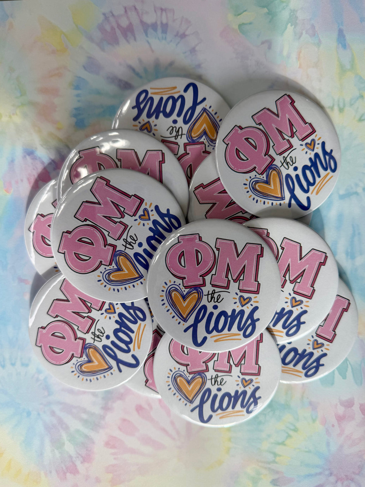 Sorority Loves the Lions Button