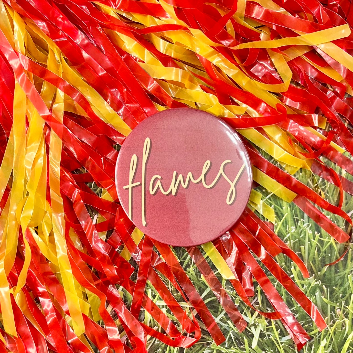 Flames Script Button