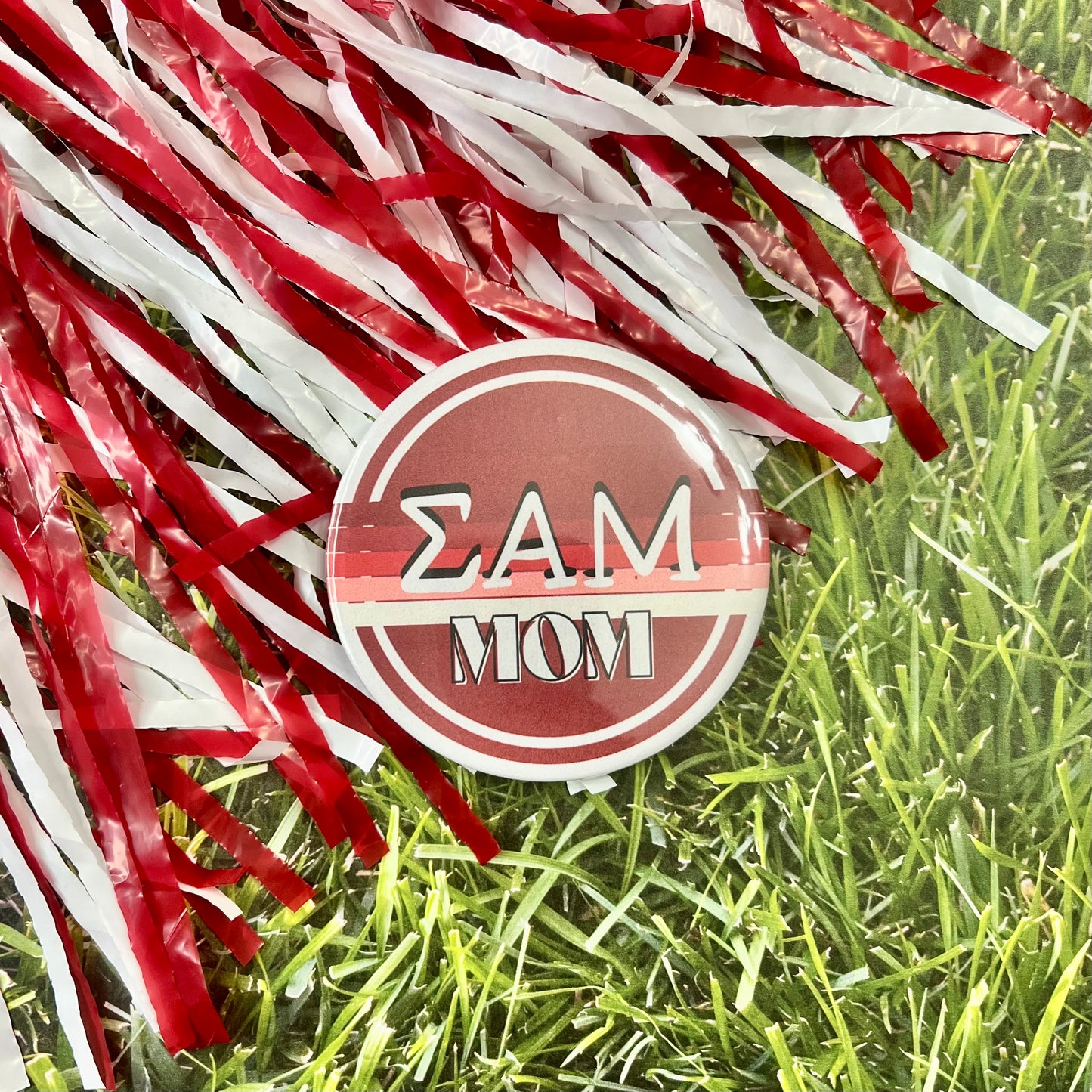 Sigma Alpha Mu Parents Stripe Button