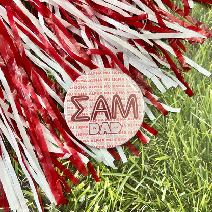 Sigma Alpha Mu Parents Logo Button