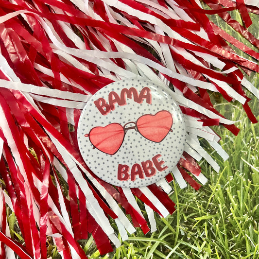 Bama Babe Sunglasses Button