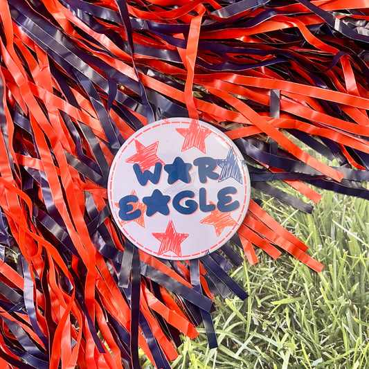 War Eagle Star Button