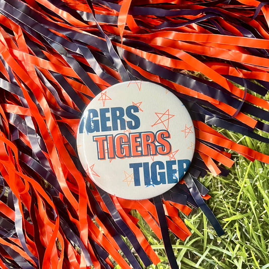 Tigers Tigers Tigers Star Button