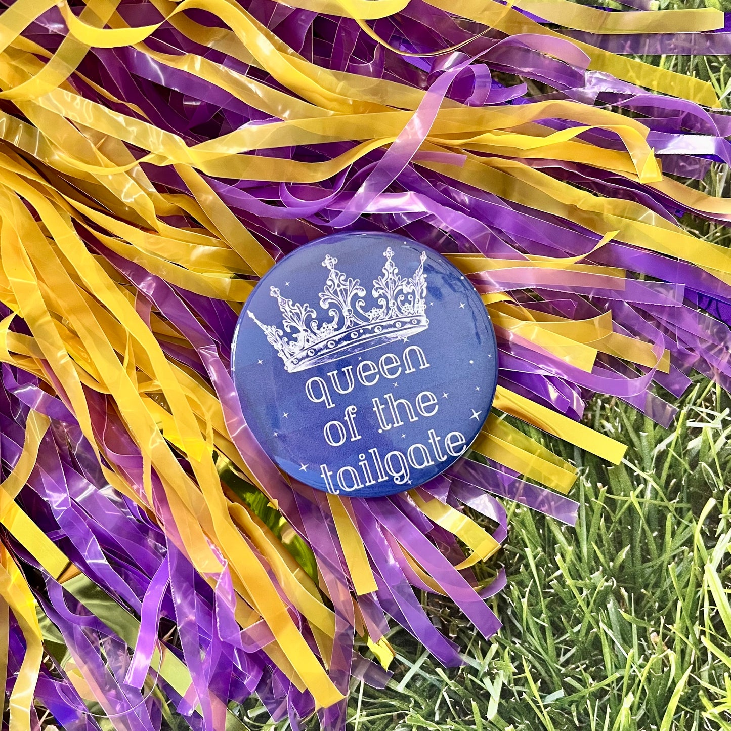 Queen of the Tailgate Button