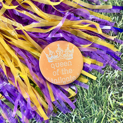 Queen of the Tailgate Button