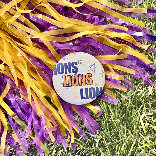 Lions Lions Lions Star Button
