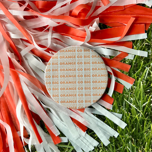 Go Big Orange Script Button